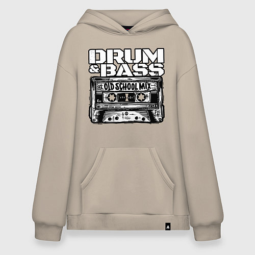 Худи оверсайз Dnb oldschool / Миндальный – фото 1