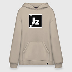 Толстовка-худи оверсайз Jazz 1917, цвет: миндальный