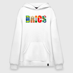 Худи оверсайз Надпись: BRICS