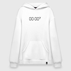 Толстовка-худи оверсайз Zero o clock bts, цвет: белый