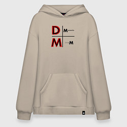 Толстовка-худи оверсайз Depeche Mode - Memento Mori Logo, цвет: миндальный