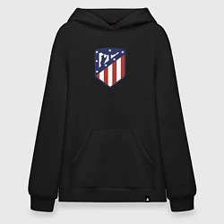 Толстовка-худи оверсайз Atletico Madrid FC, цвет: черный