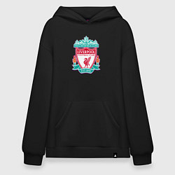 Толстовка-худи оверсайз Liverpool fc sport collection, цвет: черный