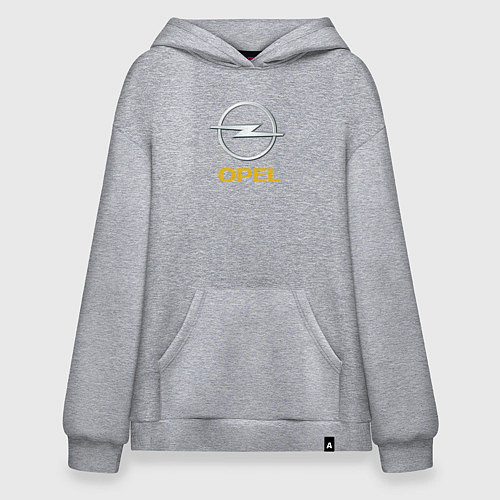 Худи оверсайз Opel sport auto / Меланж – фото 1