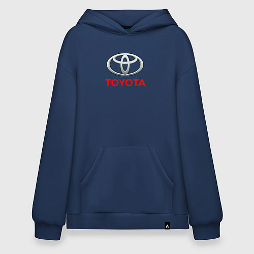 Худи оверсайз Toyota sport auto brend / Тёмно-синий – фото 1