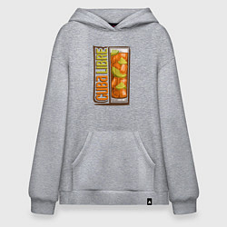 Толстовка-худи оверсайз Куба либре, цвет: меланж