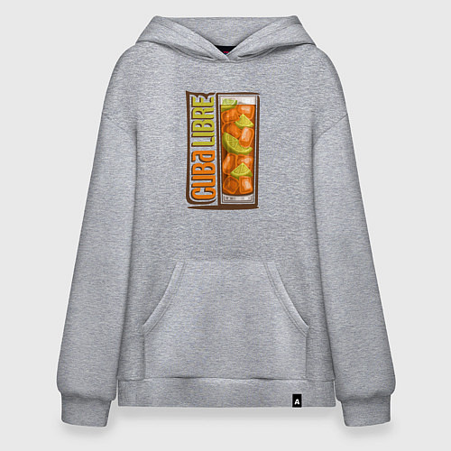 Худи оверсайз Куба либре / Меланж – фото 1