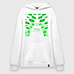Толстовка-худи оверсайз Демон - Phonk, цвет: белый