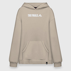 Толстовка-худи оверсайз The finals logo, цвет: миндальный