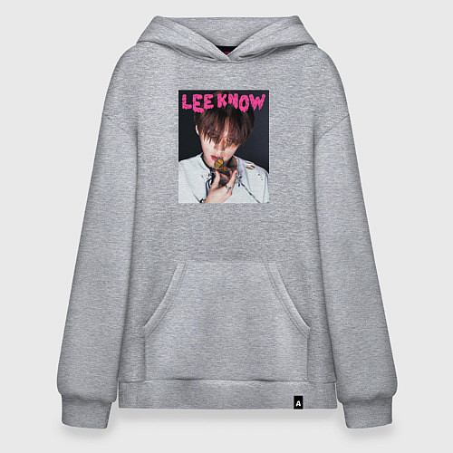 Худи оверсайз Lee Know Rock Star Stray Kids / Меланж – фото 1