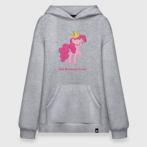 Худи оверсайз Королева тортиков Пинки Пай / Меланж – фото 1