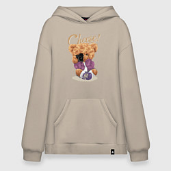 Худи оверсайз Плюшевый медвежонок фотограф