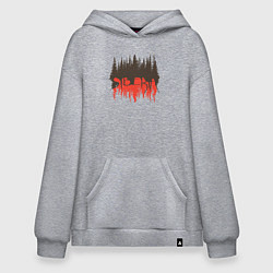 Толстовка-худи оверсайз Syberia, цвет: меланж