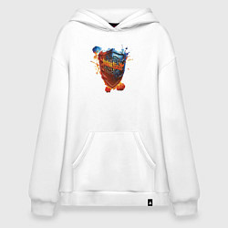 Толстовка-худи оверсайз Album Invincible Shield - Judas Priest, цвет: белый