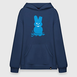 Толстовка-худи оверсайз Blue bunny, цвет: тёмно-синий