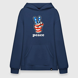 Худи оверсайз USA peace