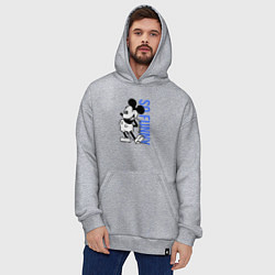 Толстовка-худи оверсайз So funny Mickey, цвет: меланж — фото 2