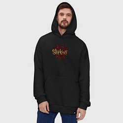 Толстовка-худи оверсайз Slipknot original, цвет: черный — фото 2