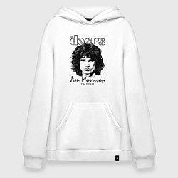 Толстовка-худи оверсайз The Doors Jim Morrison, цвет: белый