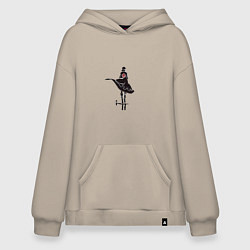 Толстовка-худи оверсайз Гуррен-Лаганн дырокоп Симон, цвет: миндальный