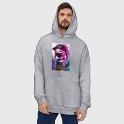 Толстовка-худи оверсайз Akali Kda League Of Legends, цвет: меланж — фото 2