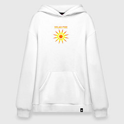 Толстовка-худи оверсайз Solar Fire, цвет: белый