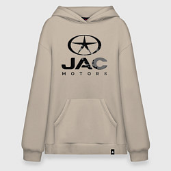 Толстовка-худи оверсайз Jac - motors, цвет: миндальный