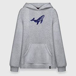 Худи оверсайз Space whale