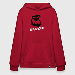 Толстовка-худи оверсайз Warhammer waaagh, цвет: красный
