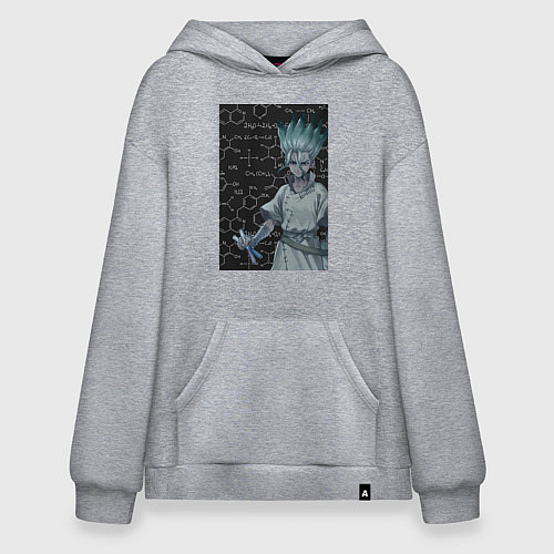 Худи оверсайз Сэнку Исигами / Меланж – фото 1