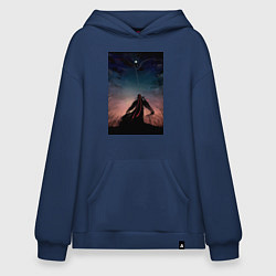 Толстовка-худи оверсайз Усянь Вэй Старейшина Илина, цвет: тёмно-синий