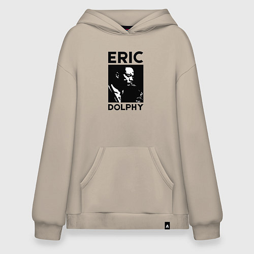 Худи оверсайз Eric Dolphy jazz legend / Миндальный – фото 1