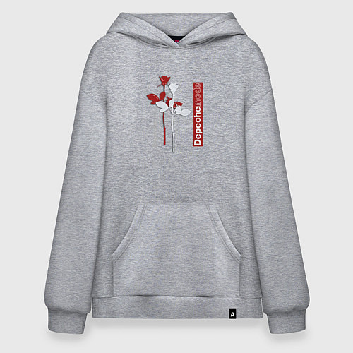 Худи оверсайз Depeche Mode - Roses violator / Меланж – фото 1