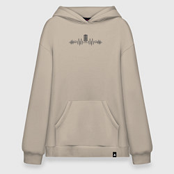 Худи оверсайз Музыкальный пульс