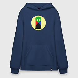 Толстовка-худи оверсайз Tardis color, цвет: тёмно-синий