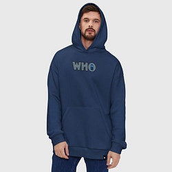 Толстовка-худи оверсайз Tardis who, цвет: тёмно-синий — фото 2