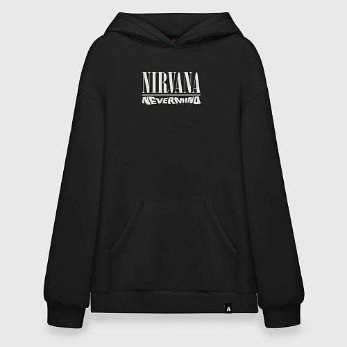 Худи оверсайз Nevermind Nirvana / Черный – фото 1
