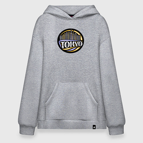 Худи оверсайз Tokyo / Меланж – фото 1