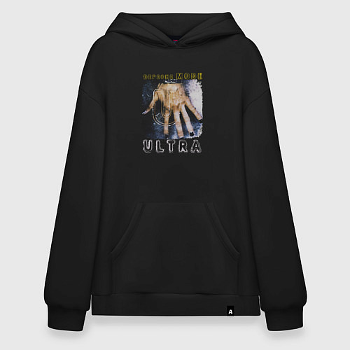 Худи оверсайз Depeche Mode - Ultra hand / Черный – фото 1