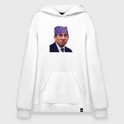 Толстовка-худи оверсайз Prison mike Michael Scott офис, цвет: белый