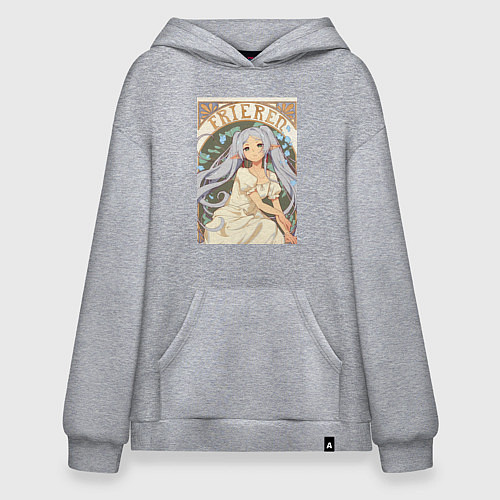 Худи оверсайз Провожающая в последний путь Фрирен эльф / Меланж – фото 1