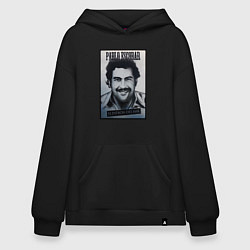 Толстовка-худи оверсайз Escobar draw portrait, цвет: черный