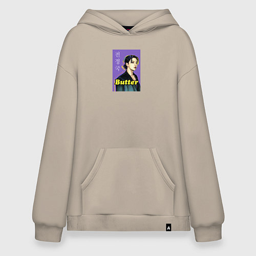 Худи оверсайз Butter JK / Миндальный – фото 1