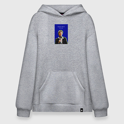 Худи оверсайз BTS Чимин плохой мальчик / Меланж – фото 1