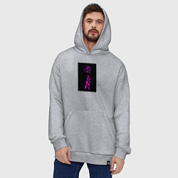 Толстовка-худи оверсайз Хося Джек в коробке, цвет: меланж — фото 2