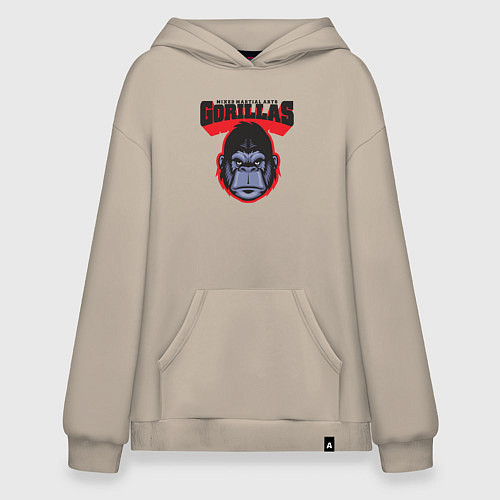 Худи оверсайз Gorillas MMA / Миндальный – фото 1