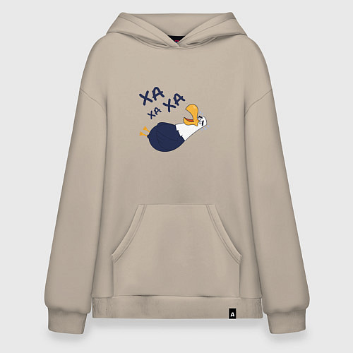 Худи оверсайз Смеющийся орел / Миндальный – фото 1