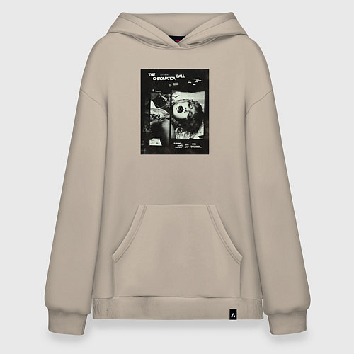 Худи оверсайз Леди Гага постер / Миндальный – фото 1