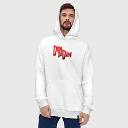 Толстовка-худи оверсайз Dandadan Logo, цвет: белый — фото 2