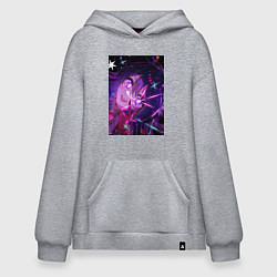 Толстовка-худи оверсайз Ребёнок идола Ай Хосино, цвет: меланж